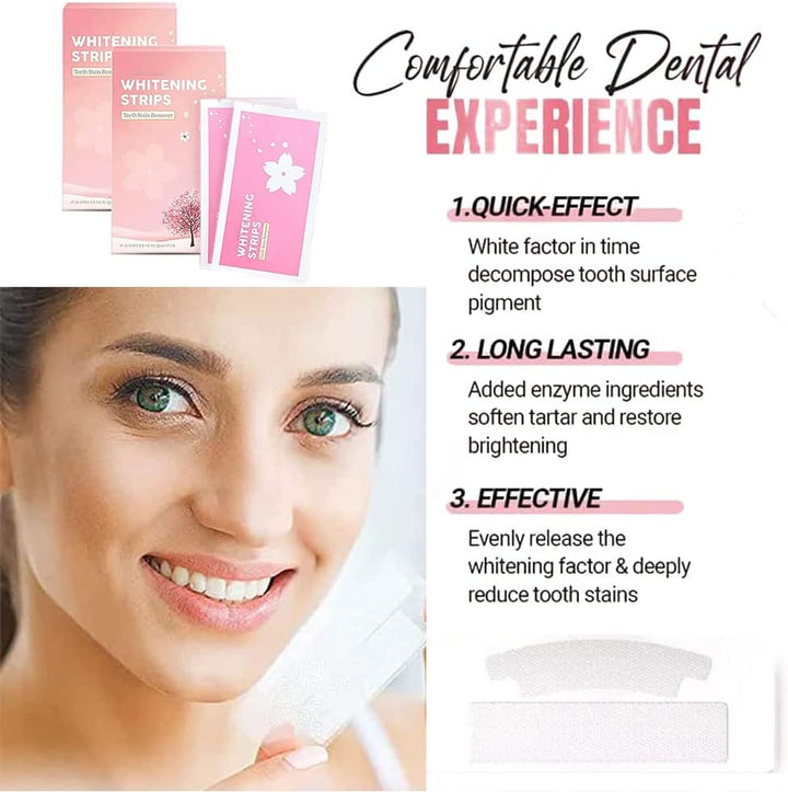 Whitelab Teeth Stain Removal Whitening Strip Professional Teeth Stain Removal, Effective Removal of Stubborn Stains, Powerful Stain Removal Teeth, Reduces Yellowing-Default