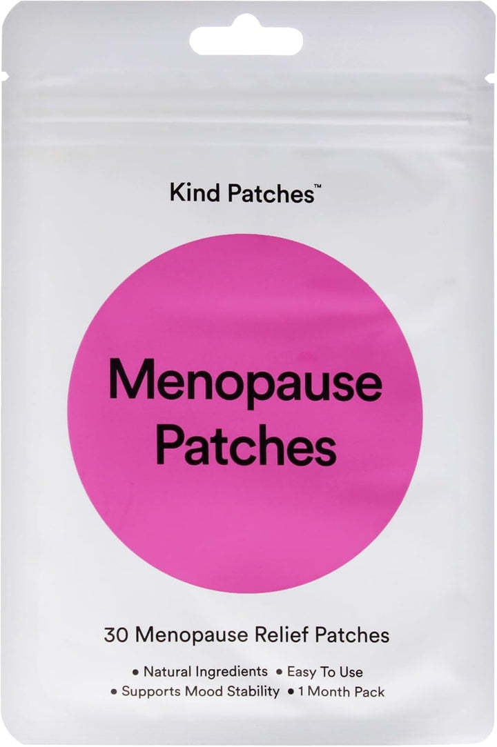 | Menopause Patches | Menopause Symptoms Relief Support | Botanical Plant-Based Formula with Black Cohosh Root, Curcumin & Dong Quai Root | 30 Vegan Patches