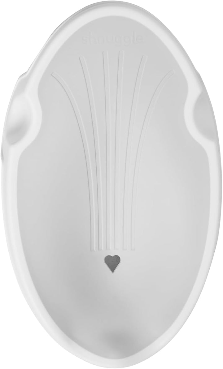 | Newborn Baby Bath Support | Ergonomic Soft-Touch Seat | Lightweight Non-Slip Base | Hygienic & Compact | Perfect for Babies up to 6 Months / 9 Kg | White & Grey
