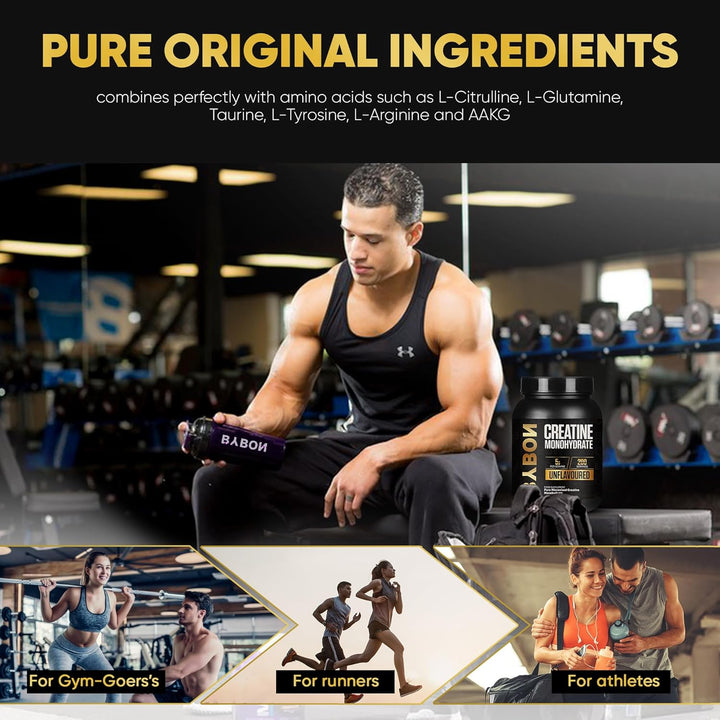 Powder 1Kg/1000G - 200 Servings - Soluble 200 Fine Mesh Creatine Supplement - Weight Training Sports Food Supplement