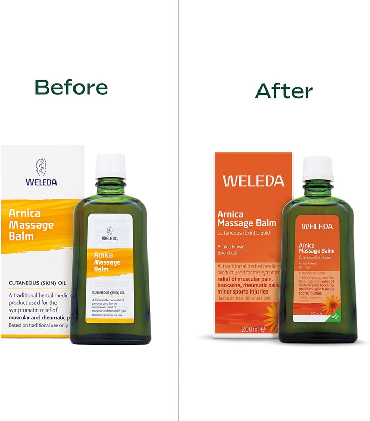 Arnica Massage Balm, Bruising & Swelling, Rheumatic & Muscular Pain, Traditional Herbal Remedy, Natural & Organic, Vegan, 200 Ml