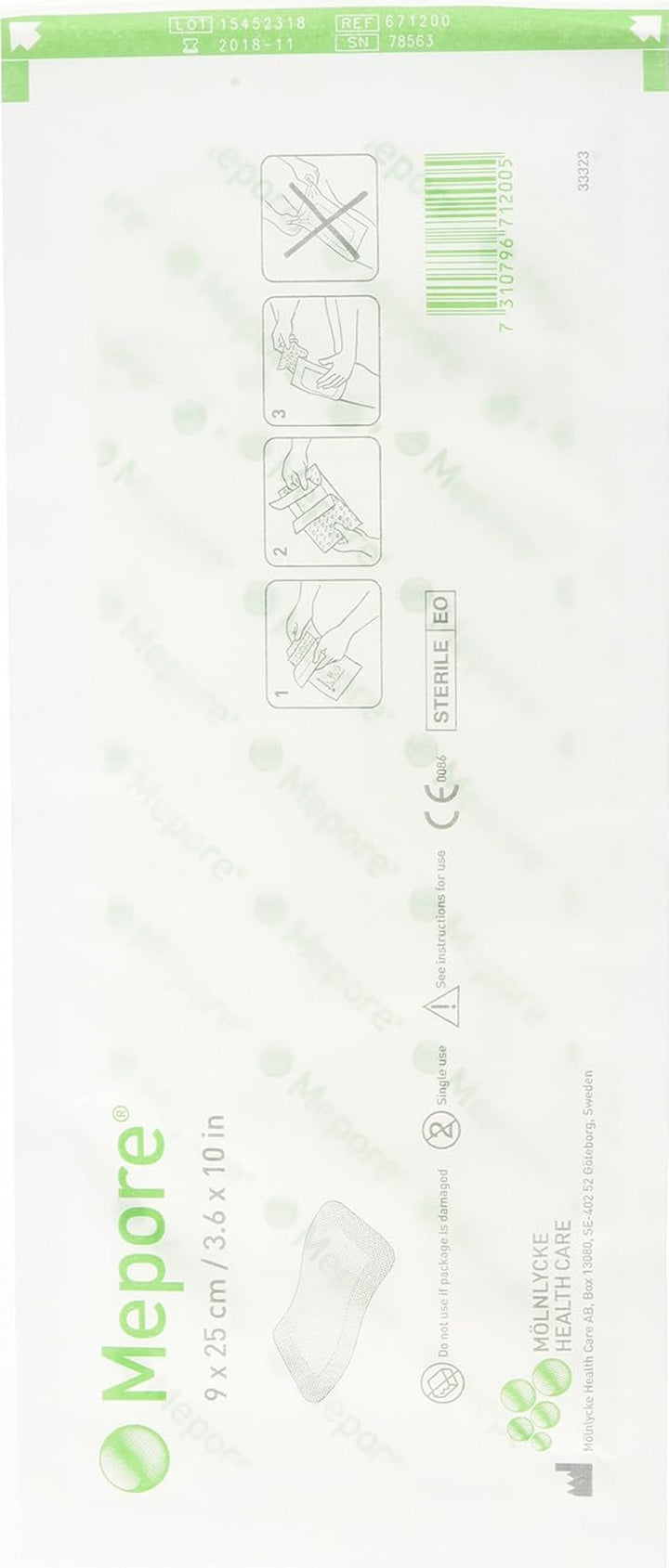 99XX0097 Dressing, 6Cm X 7Cm, Pack of 60, White