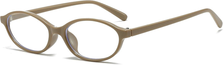 Oval Blue Light Glasses for Women Men Small Cat Eye Frame anti Eye Satrain Headache Eyeglasses Y2K Clear Lens for Computer Gaming Reading