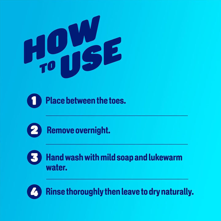 Scholl Gel Big Toe Spreader - Toe Separator Spacer for Overlapping Toes, Immediate Pain Relief from Rubbing and Pressure of Overlapping Toes, Toe Protectors, Straighteners for Bent Toes