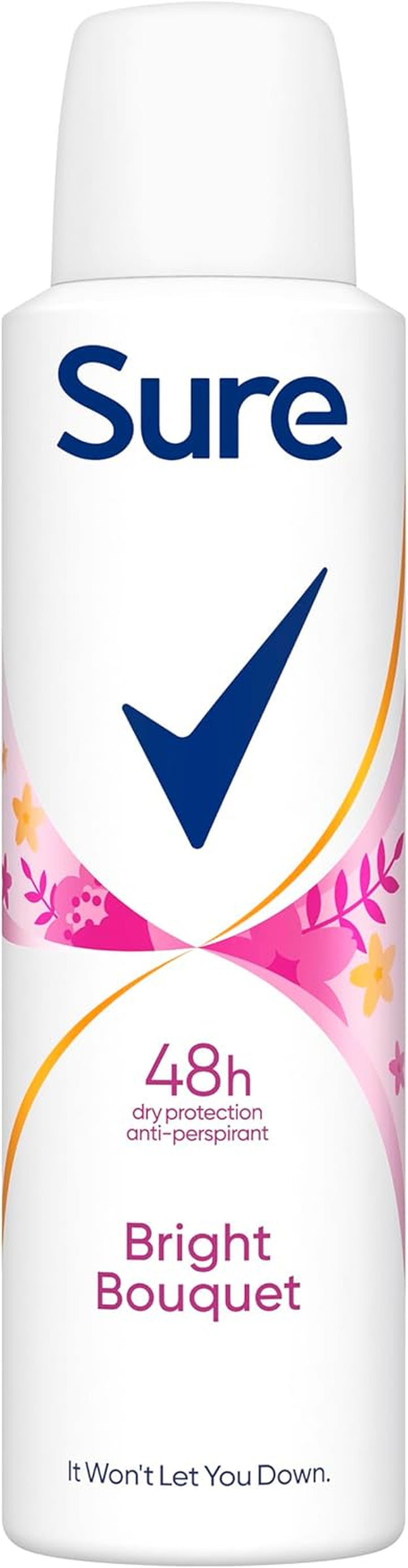 Women Bright Bouquet Deodorant Body Spray Antiperspirant with a Strawberry, Apricot & Vanilla Fragrance and 48 Hour Sweat and Odour Protection 150 Ml, Pack of 6