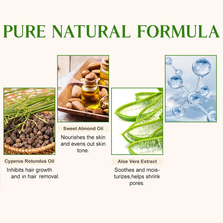 Cyperus Rotundus Oil,60Ml Cyperus Rotundus Skin Serum,Cyperus Rotundu Oil for Hair Removal,Effective Hair Removal Solution,Moisturizing Soothing Treatment for Sensitive Skin