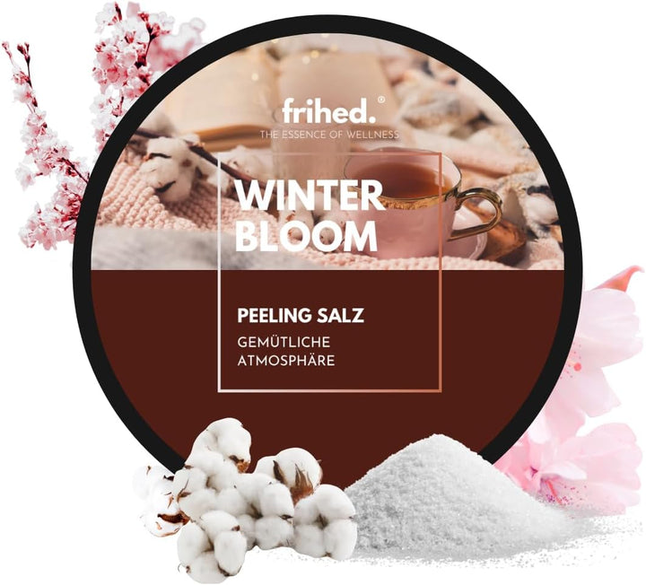 Frihed.® Frozen Harmony Sauna Salt - High Quality Exfoliating Salt with Lavender Mint Menthol Fragrance - Ideal for Sauna, Shower & Steam Bath - 200 G