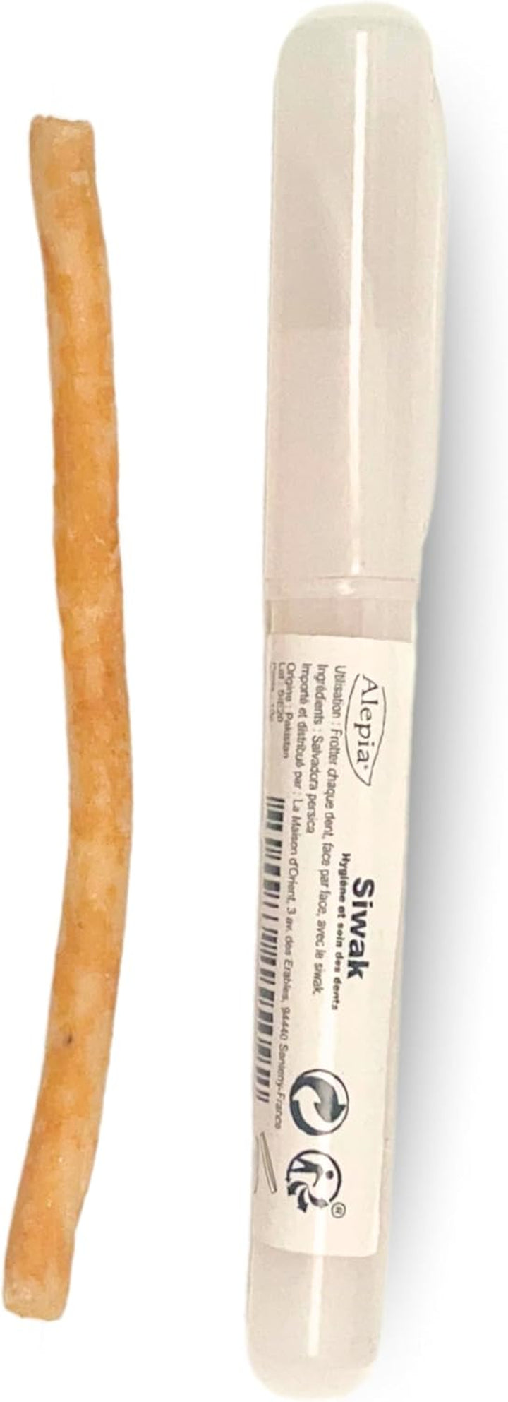 Set of 3 Natural Siwaks + 1 Case - Eco Friendly Toothbrush - Salvadora Persica Wood - Pakistan Origin - Zero Waste