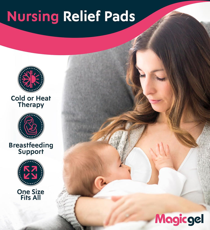 Luxury Breast Therapy Pack | the Breastfeeding Essentials for Nursing Mothers | Includes 2X Breast Ice Packs (Hot or Cold) for Breastfeeding or Breast Augmentation Post Surgery Pain Relief