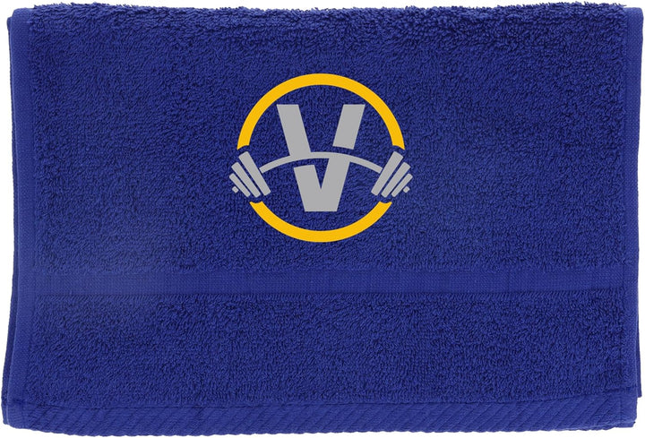 Gym Towel with Monogrammed Embroidery Initial Gift for Men & Women, Training Accessory Gift, Gym Towel Present for Weight Lifting Birthday, Retirement, Christmas - Black, J