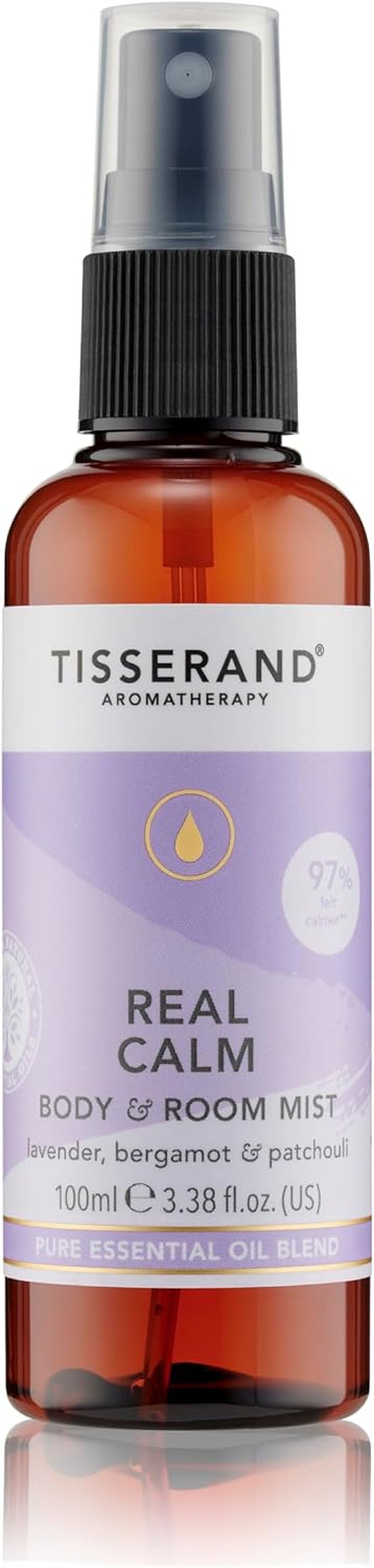 Aromatherapy - Real Calm Moodfix Mist - 100% Pure Essential Oil - Lavender, Bergamot, and Patchouli - Calming Aromatherapy - 100Ml