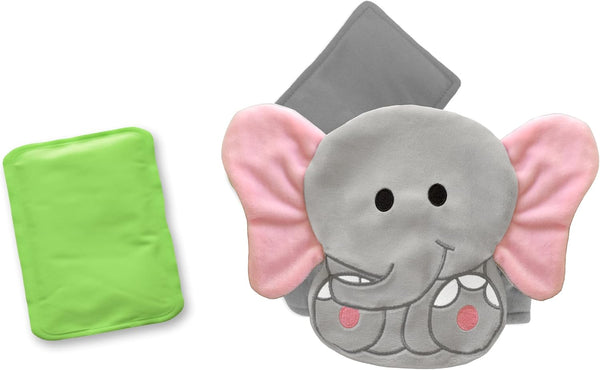Baby Colic, Gas and Upset Stomach Relief – Belly Hugger – a Soothing Warmth Combined with Gentle Compression (Elephant)