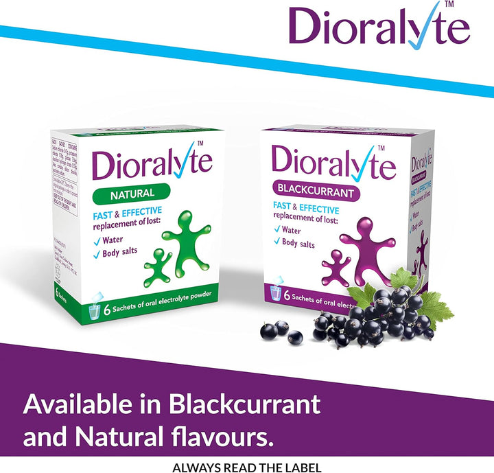 - Fast and Effective Supplement Treatment for Reducing Dehydration and Replacing Electrolytes (Mineral Salts) of Lost Body Water and Salts- Blackcurrant Flavour - 6 Sachets