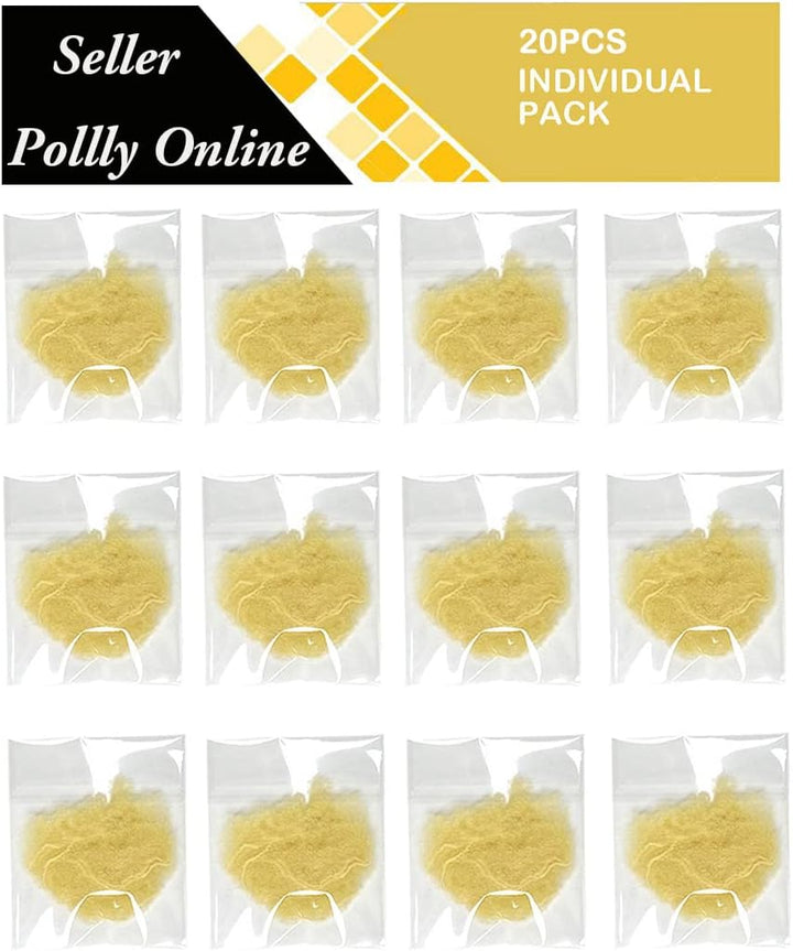 20 Pcs Hair Nets for Women Bun,Invisible Hair Nets Elastic Edge Mesh (Blonde)