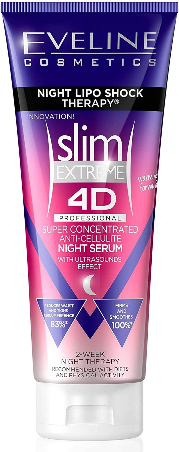 Slim Extreme 4D Super Concentrated Cellulite Slimming Hot Cream for Women Fast Fat Burning | 2-Week Lipo Shock Thearpy | Flat Belly, Slim Legs Waist , 250 ML, 1 Count (Pack of 1)