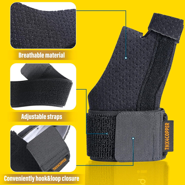 Reversible Thumb & Wrist Stabilizer Splint for Trigger Finger, Pain Relief, Arthritis, Tendonitis, Sprained, Carpal Tunnel, Breathable