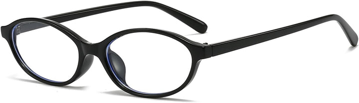 Oval Blue Light Glasses for Women Men Small Cat Eye Frame anti Eye Satrain Headache Eyeglasses Y2K Clear Lens for Computer Gaming Reading