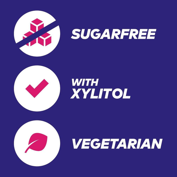 Wrigley'S  White Chewing Gum, Bubblemint Flavour, 46 Pieces, Sugar Free Chewing Gum Bottle with Xylitol