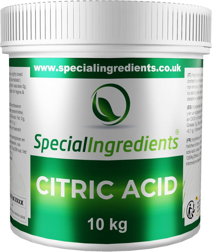 Citric Acid Powder 5Kg Premium Quality - Vegan, Non-Gmo, Non-Irradiated - Recyclable Container