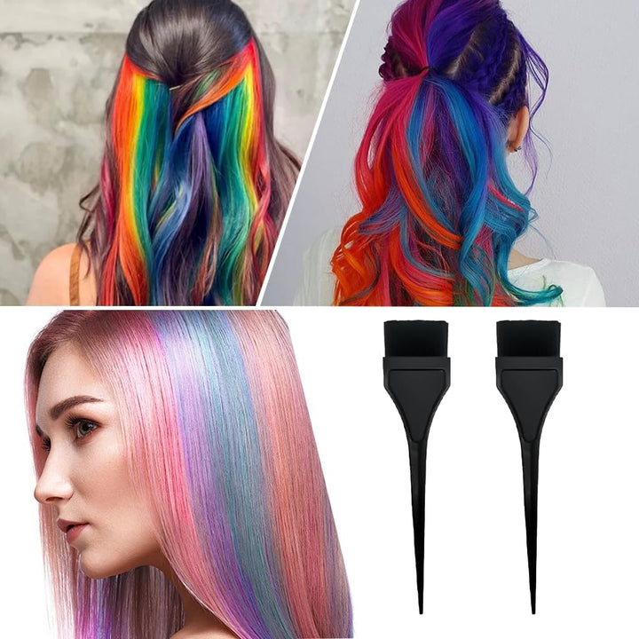 Hair Coloring Brush, 2 Pcs Hair Dye Brush, Hair Dyeing Comb Brush, Applicator Tools, for DIY Hair Coloring （20 Cmx3.5 Cm)