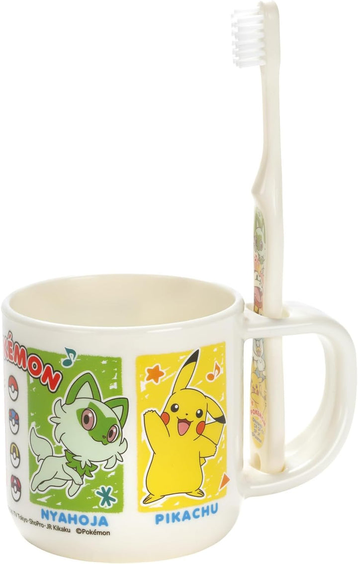 Kids Toothbrush & Stand Cup Set – Character Design 2-In-1 Cup with Upright Stand & Soft Bristle Toothbrush for Ages 3–5, Microwave & Dishwasher Safe