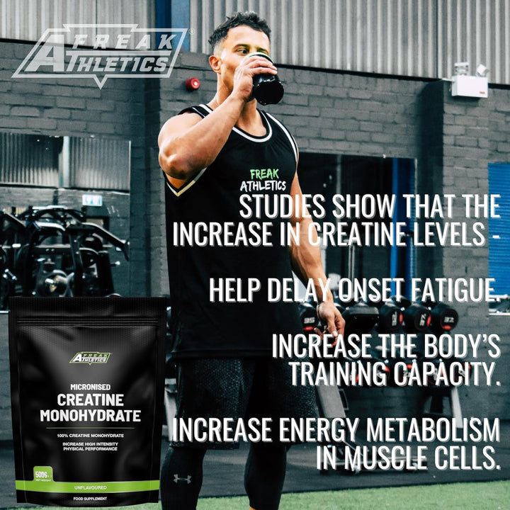 Creatine Monohydrate Powder 500G (142 Servings Unflavoured) 100% Micronised Creatine Powder