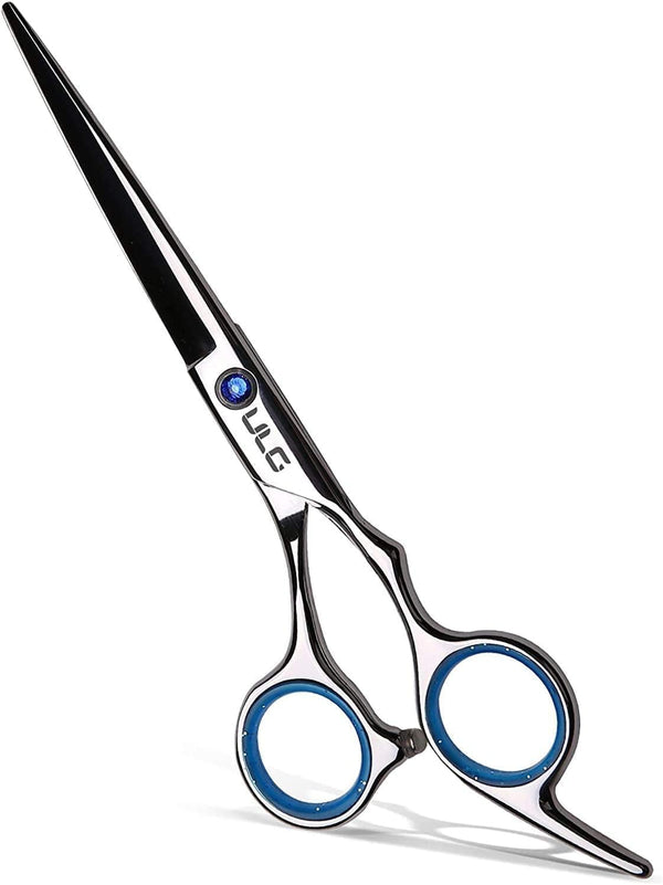 Hair Cutting Scissors Shears, Professional Barber  6.5 Inch Hairdressing Scissor Salon Razor Edge Hair Cutting Shear Japanese Stainless Steel with Detachable Finger Inserts