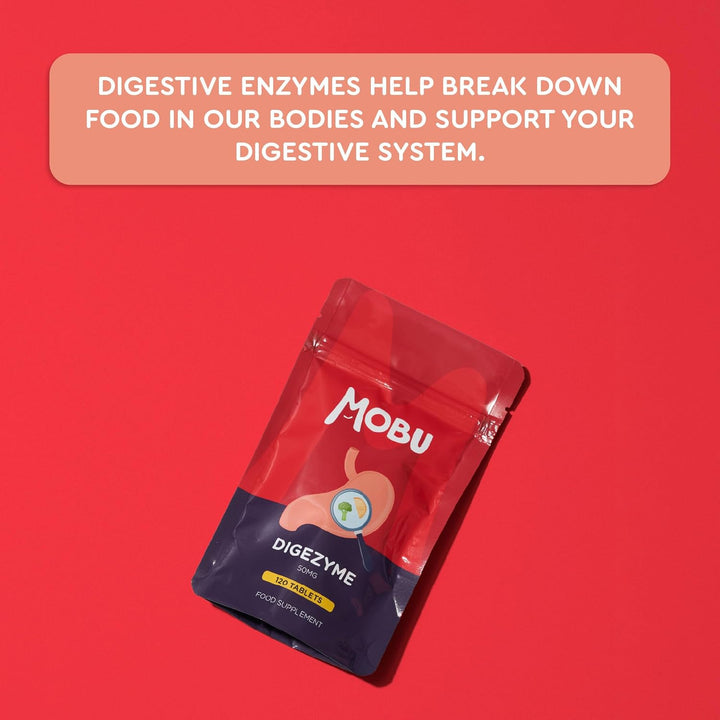 Digestive Enzymes 120 Tablets | Contains Digezyme, Amylase, Lactase, Lipase | Gut Health & Digestion Support | Vegan | UK Made | GMP Approved |