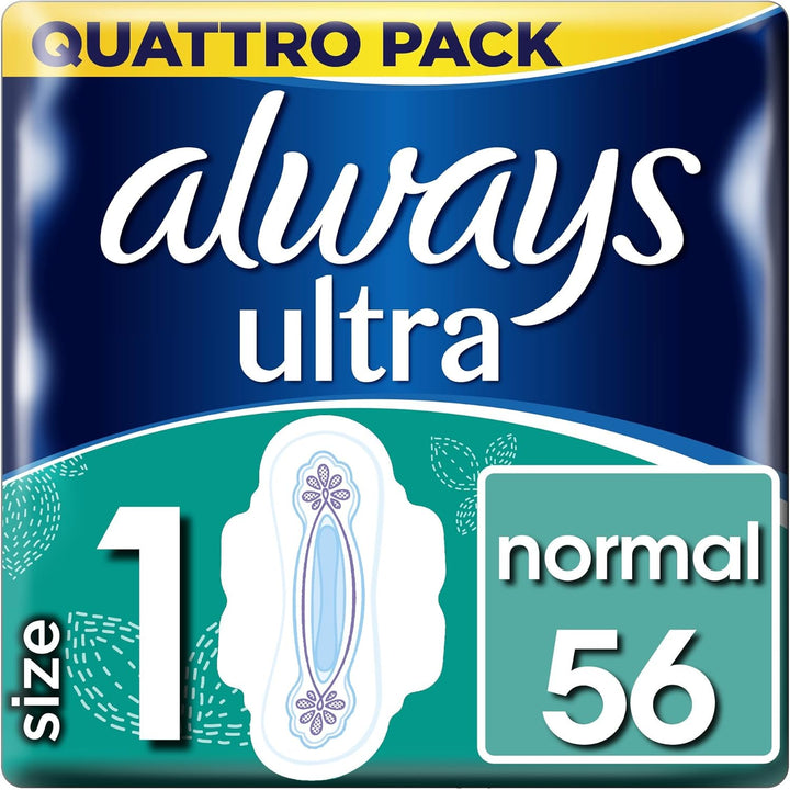 Ultra Sanitary Towels Long (Size 2) Wings X 24 Pads, Super Absorbent and Ultra Thin, for Menstrual Periods 24 X 4