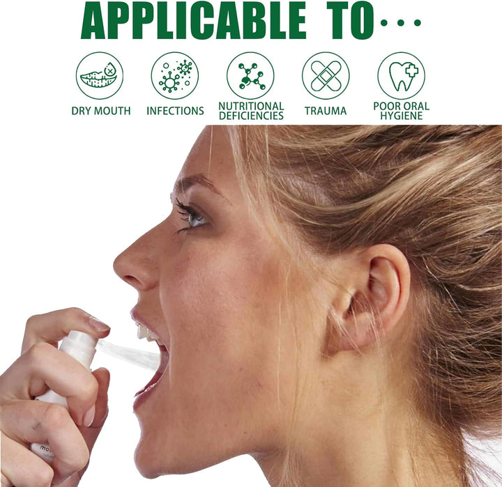 3PCS Dry Mouth Spray,Tongue Moisturizing Spray,Instant Dry Mouth Relief,Tongue Repair Spray,Fissured Tongue Relief Spray,Fresh Breath Spray,Remove Odor,Natural Ingredients,Alcohol Free(30Ml)