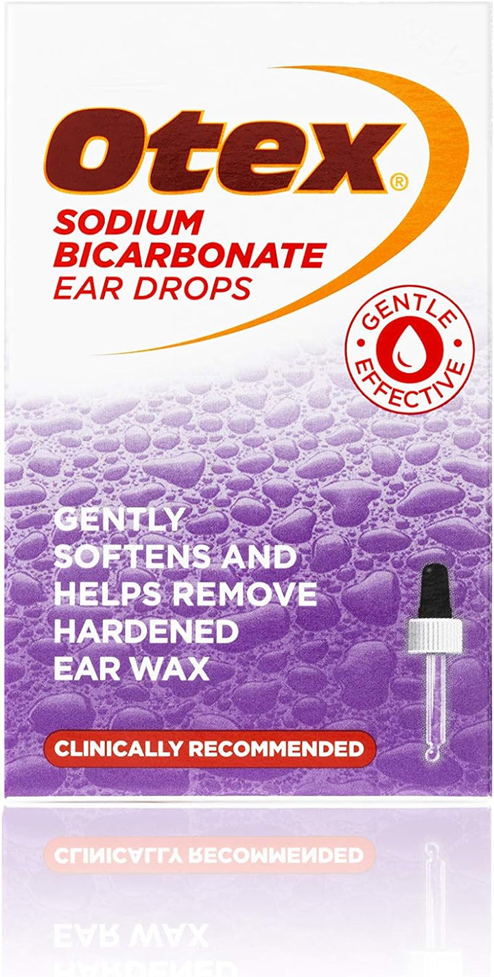 Sodium Bicarbonate Ear Drops for Ear Wax Removal. Effective, Natural and Gentle Removal of Excessive, Hardened Ear Wax. Softens and Helps Remove Ear Wax, 10Ml