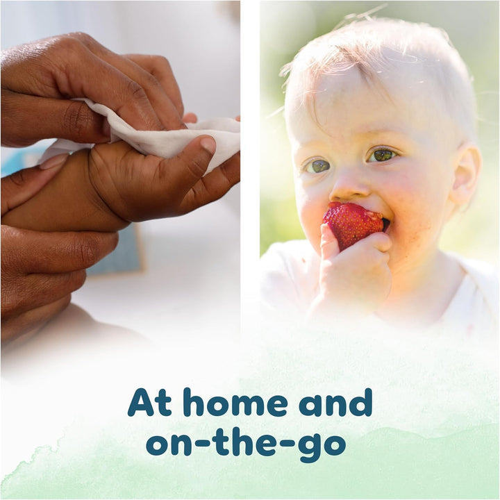 Harmonie New Baby Wipes Plastic Free 9 Packs of 46 Wipes, 414 Baby Wet Wipes, Help Restore Natural Skin Ph