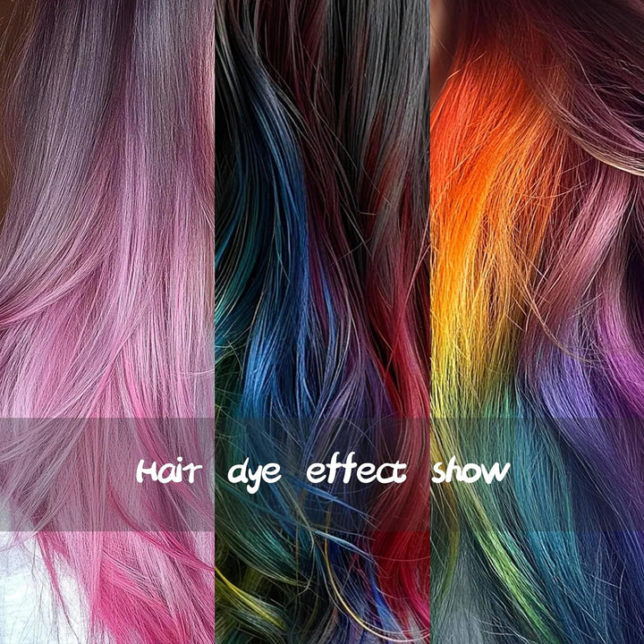 26 Pieces Hair Dye Tools, DIY Salon Hair Coloring Kit Bleaching Tools Set Including Dye Brush, Ear Cover, Hair Cover, Shawl, Gloves, Hair Clip Kits (26 Pcs, Black)