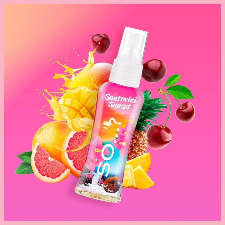 Escapes Grande Womens Gift Set with Ibiza Dreams, Bali Breeze, Mykonos Nights, Santorini, Seychelle Sands, Hawaiian Honey, Body Mist Fragrance Spray Set (6 X 50Ml.)§