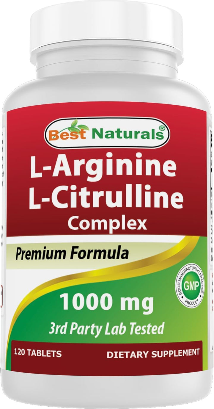 L-Arginine L-Citrulline Complex 1000 Mg 120 Tablets