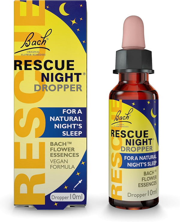 Night Dropper | Aid a Natural Night'S Sleep | Bach Original Flower Essences | Easy-To-Use 10Ml Dropper | Help Switch off Repetitive Thoughts for Restful Sleep​