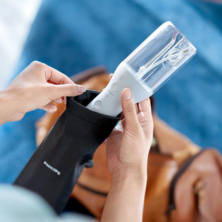 Sonicare Cordless Power Flosser 3000 Oral Irrigator - Water Flosser for Teeth, Gums and Dental Care, White (Model HX3826/31)