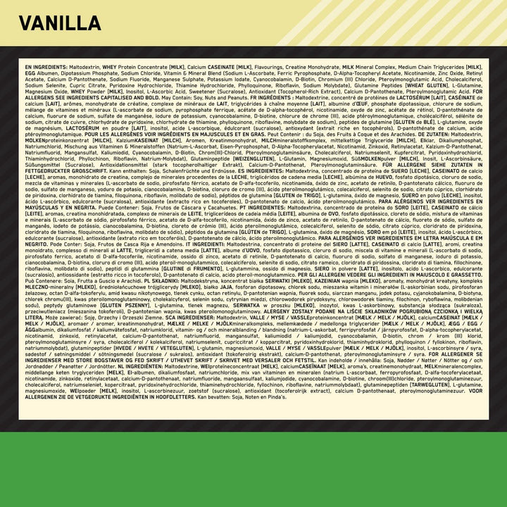 Serious Mass Protein Powder High Calorie Mass Gainer with Vitamins, Creatine and Glutamine, Vanilla, 8 Servings, 2.73 Kg, Packaging May Vary