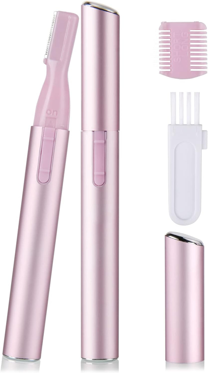 Eyebrow Hair Removal for Women Men, Upgraded Mini Portable Eyebrow Trimmer, Painless Face Hair Shaver Electric Eyebrow Razor for Brows Face Cheek Lips Peach Fuzz