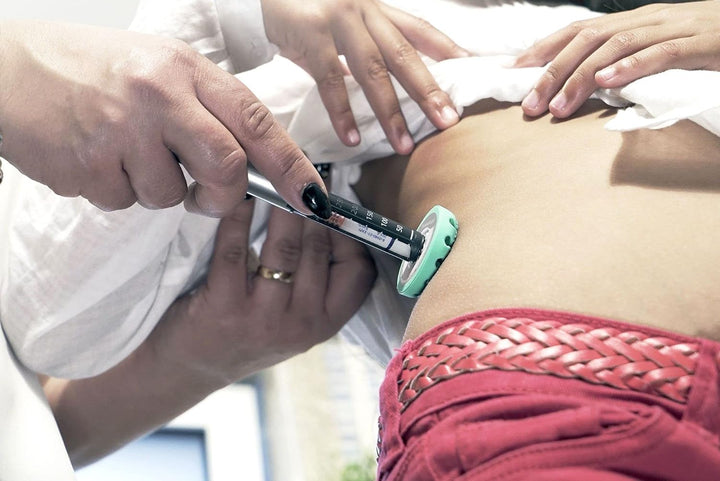 Insulin Pen Needle Injection Aid - Patent Pending Award Winning Universal Fit Add-On for Standard Pen Needles for Reducing Pain, Bruising and Anxiety ()