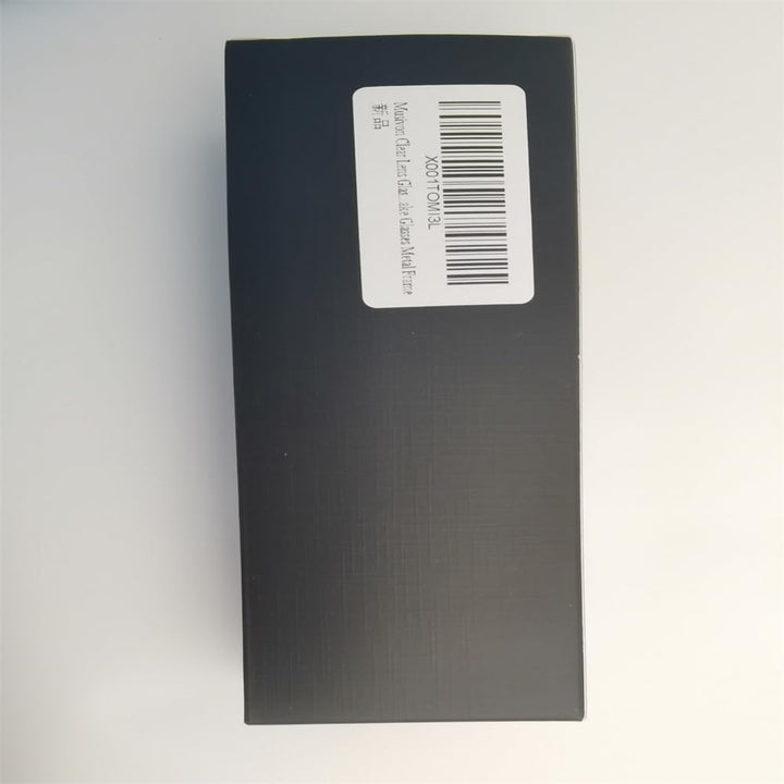 Clear Lens Glasses for Women Men Non-Prescription Fake Glasses Metal Frame