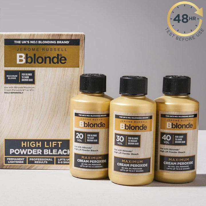 Bblonde Cream Peroxide, 40 Volume, 12% Peroxide, Lifts 8-9 Levels, 75Ml