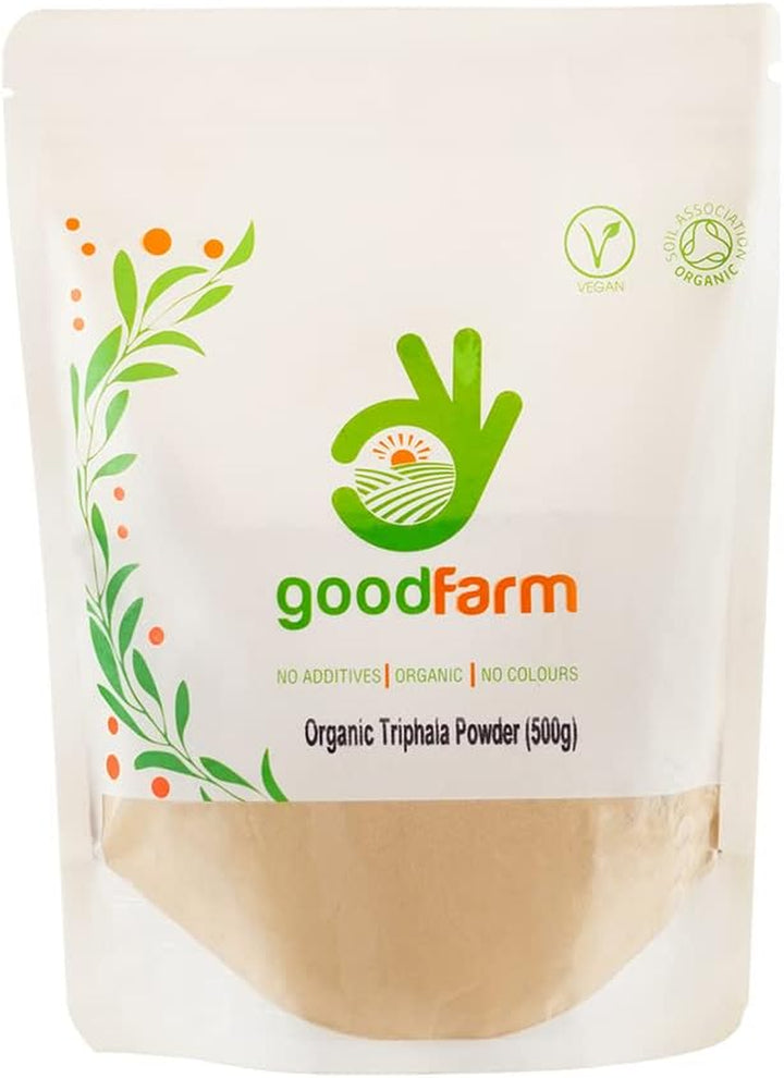 Organic Triphala Powder 1000G - Certified Organic, Premium Quality | Ayurveda | Vegan | Excellent for Digestion & Detox