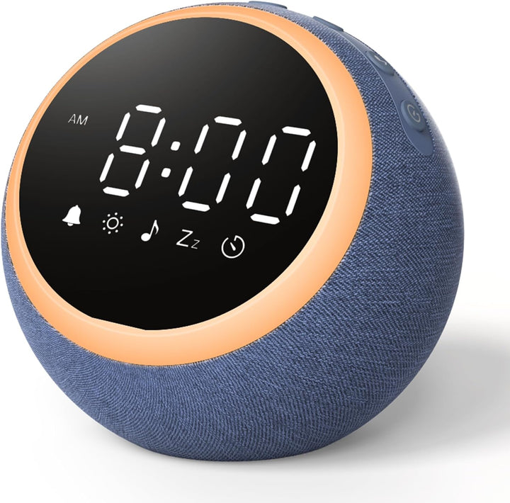 White Noise Machine - Sound Machine for Adults & Light Sleepers, Alarm Clock & Night Light, 25 Soothing Sounds, 7 Wake-Up Tones, Dimmable Display, White Pink Brown Noise for Sleep Relaxation