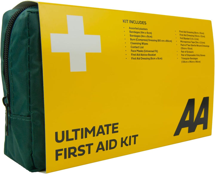 Ultimate First Aid Kit - 0903 - a Family Essential for Car Home Holidays Travel Camping Caravans Office, Black