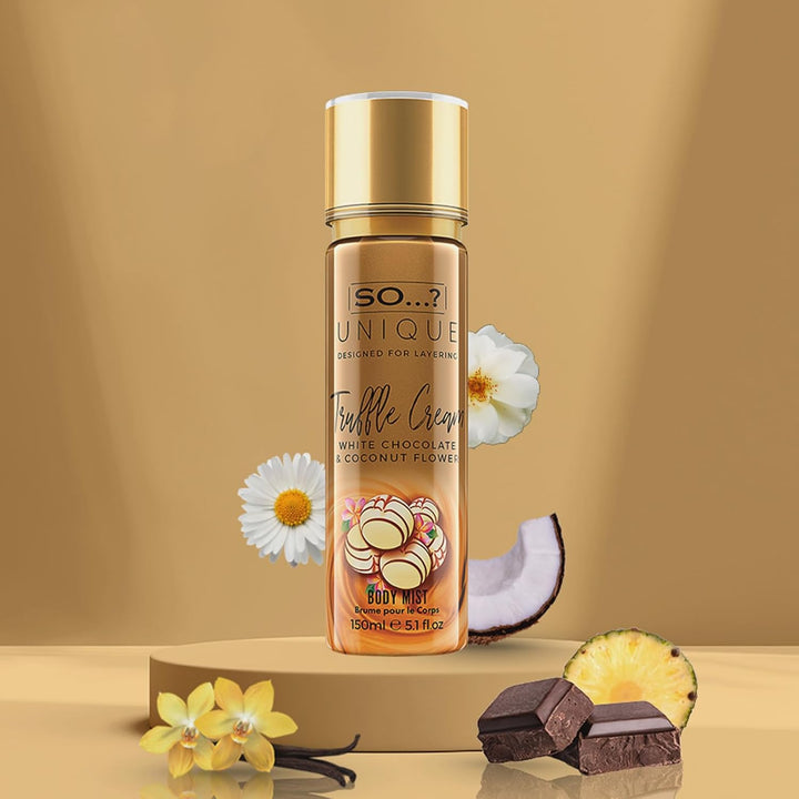 Unique Womens Truffle Cream Body Mist Fragrance Sray 150Ml