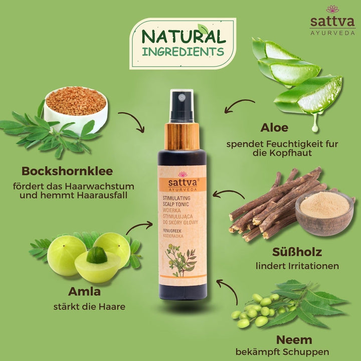 Hair Tonic Fenugreek - Promotes Hair Growth & Reduces Hair Loss, Intensive Scalp Care for Dry & Itchy Scalp, Alcohol-Free, Paraben-Free- 100 Ml