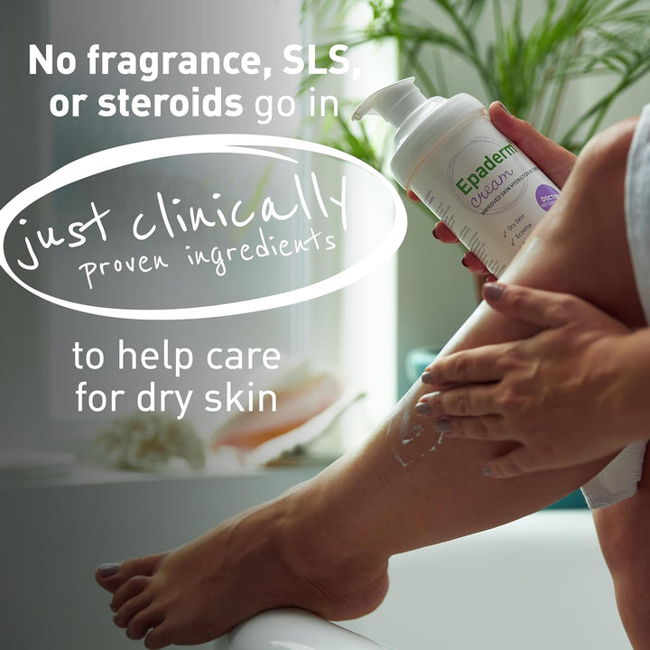 Moisturising Cream for Dry Skin, Including Eczema and Psoriasis, 500G Pump