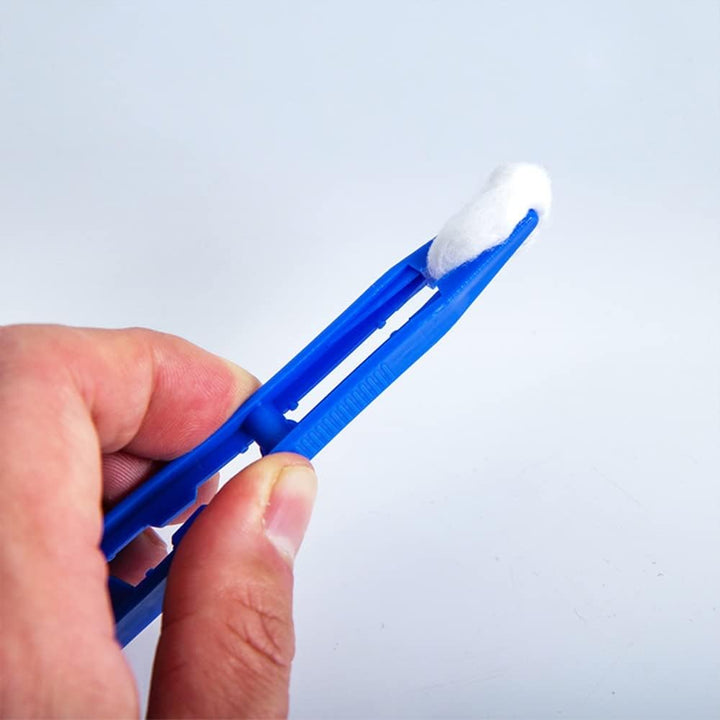 20Pcs 50Pcs 100Pcs Disposable Medical Polystyrene Resin Tweezers Plastic Dressing Clips V-Shaped Tweezers (Size : White 20Pcs)