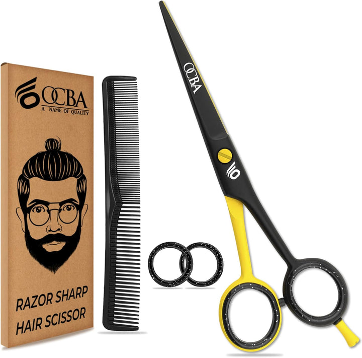 Professional 6" Hairdressing Scissor Sharp Hair Cutting Scissors for Barbers Hairdressers & Stylists Beard & Haircut Scissors for Men & Women (Classic Scissor)